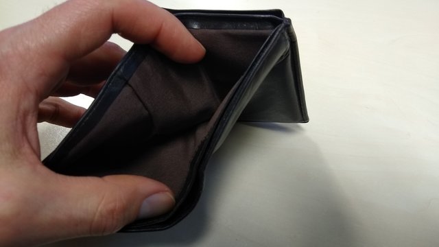 Empty wallet - No money - Poverty – Poor person