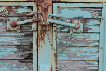 old lock on a door