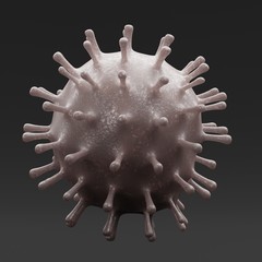 3D Render of Coronavirus 2019-nCoV Model