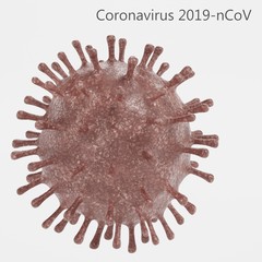 3D Render of Coronavirus 2019-nCoV Model
