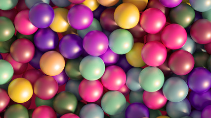 Beautiful colorful vibrant pattern. 3d illustration, 3d rendering.