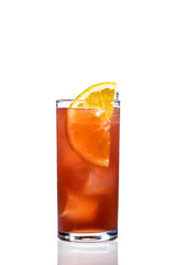 cocktail with citrus and ice