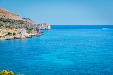 Fototapeta na wymiar Ocean beach on the Crete