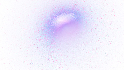 Colorful shiny blue and pink particles. Abstract holiday background. Fantastic light effect. Digital fractal art. 3d rendering.