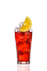 cocktail with citrus and ice