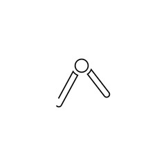 Architecture compass icon. Engineer equipment symbol. Logo design element