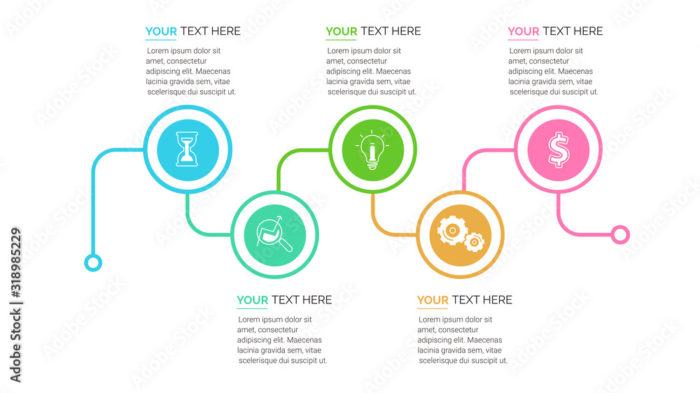 Poster abstract infographics number options template. vector illustration. can be used for workflow layout,