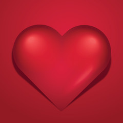 Valentine's Day Background, Heart Shape Vector
