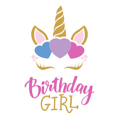 Happy birthday card with unicorn. Baby Shower Invitation Card