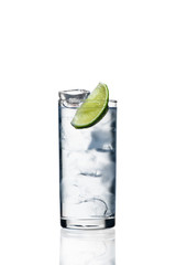 cocktail with citrus and ice