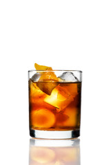 cocktail with citrus and ice