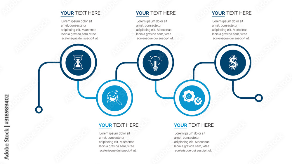 Poster abstract infographics number options template. vector illustration. can be used for workflow layout,
