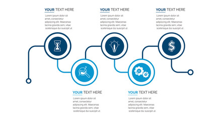Abstract infographics number options template. Vector illustration. Can be used for workflow layout, diagram, business step options, banner, web design.