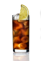 cocktail with citrus and ice