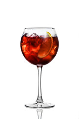 cocktail with citrus and ice