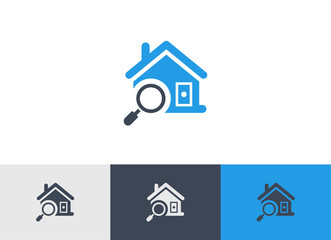 Home Search icon - Property search flat icon