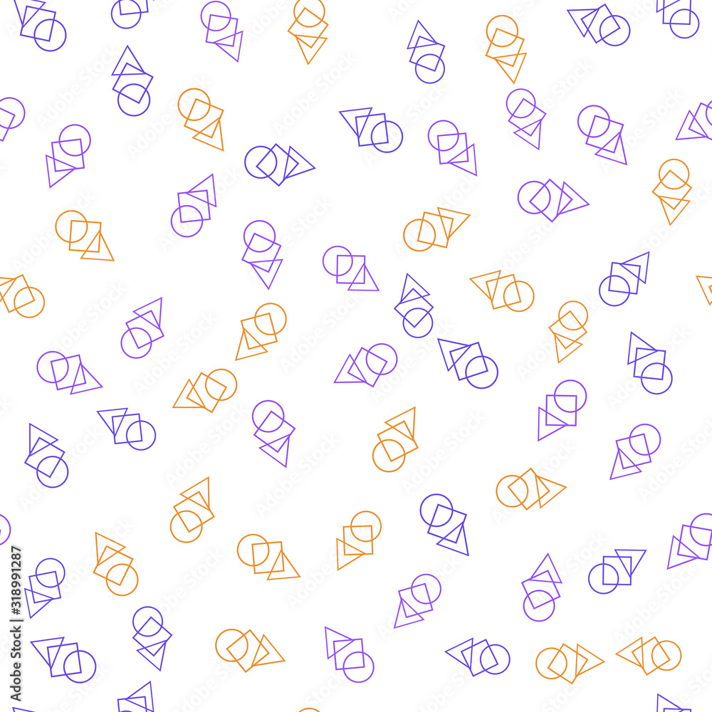 Poster colorful pattern with different shapes objects. texture background for textile, print, paper, fabric