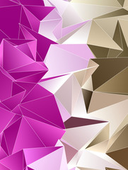 Fototapeta premium Triangular 3d, modern background