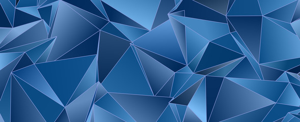 Fototapeta premium Triangular 3d, modern background