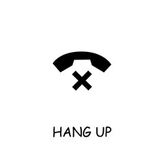 Hang Up flat vector icon