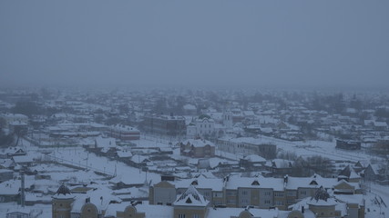city in winter
