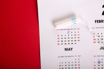 Menstruation period concept.