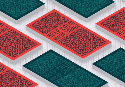 Dl Flyer Layout with Abstract Line Art Pattern Element