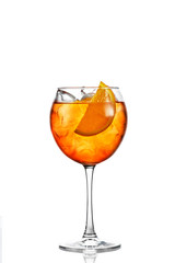 cocktail with citrus and ice