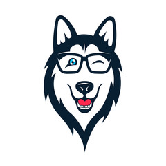 Siberian Husky Sticker © Marina