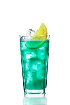 lemonade with mint on a white background