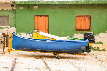 Colored fishing boat in Malta