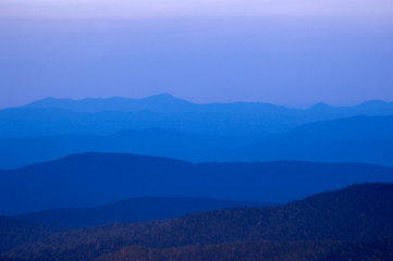 Obraz premium Blue Ridge Mountains: Blue View