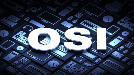 OSI - Open Systems Interconnection model - obrazy, fototapety, plakaty
