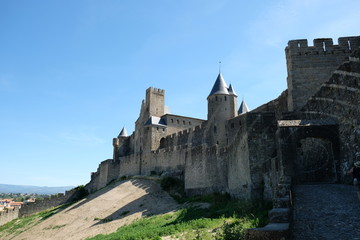 Fototapeta na wymiar Citadelle de Carcassonne