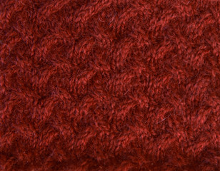 red burgundy color background of soft, fleecy cloth. Texture of nappy textile