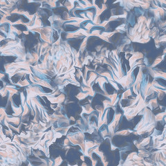 Stylized flowers seamless pattern. Artistic background.