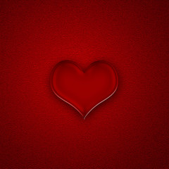 Red centred heart background 