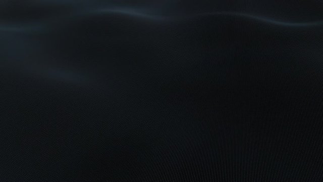 Abstract Black Cubic Waving Surface, Moving Wave Background, 3d Loopable Animation