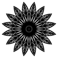 Abstract mandala on white background