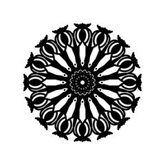 Abstract mandala on white background
