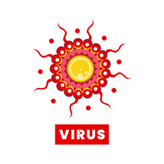 Virus, Bacteria Microbe, Pathogen. Infection biology isolated on white background vector illustration.