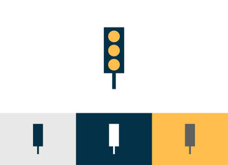 Traffic light signals flat vector icon - ui icon vector