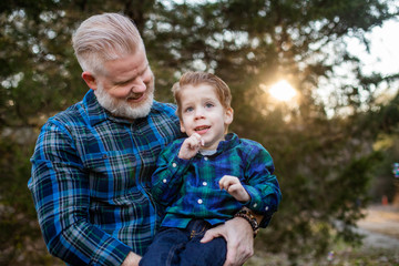 Father or Grandfather with Son or Grandson with Disabilities