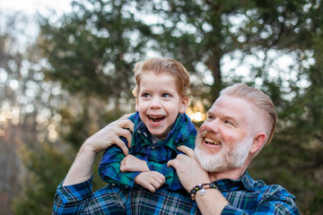 Father or Grandfather with Son or Grandson with Disabilities