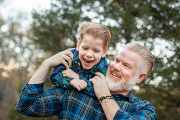 Father or Grandfather with Son or Grandson with Disabilities