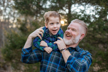 Father or Grandfather with Son or Grandson with Disabilities