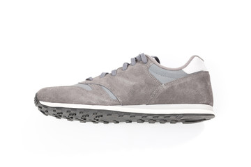 grey casual sports shoes/sneaker isolated on white background