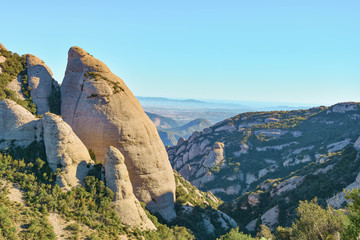Sant Geroni height more than a kilometer, mountain Catalonia, near the Monastery of Monseratt