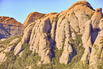 Sant Geroni height more than a kilometer, mountain Catalonia, near the Monastery of Monseratt