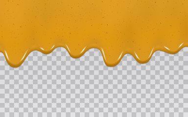 Yellow spreading dripping curry sauce